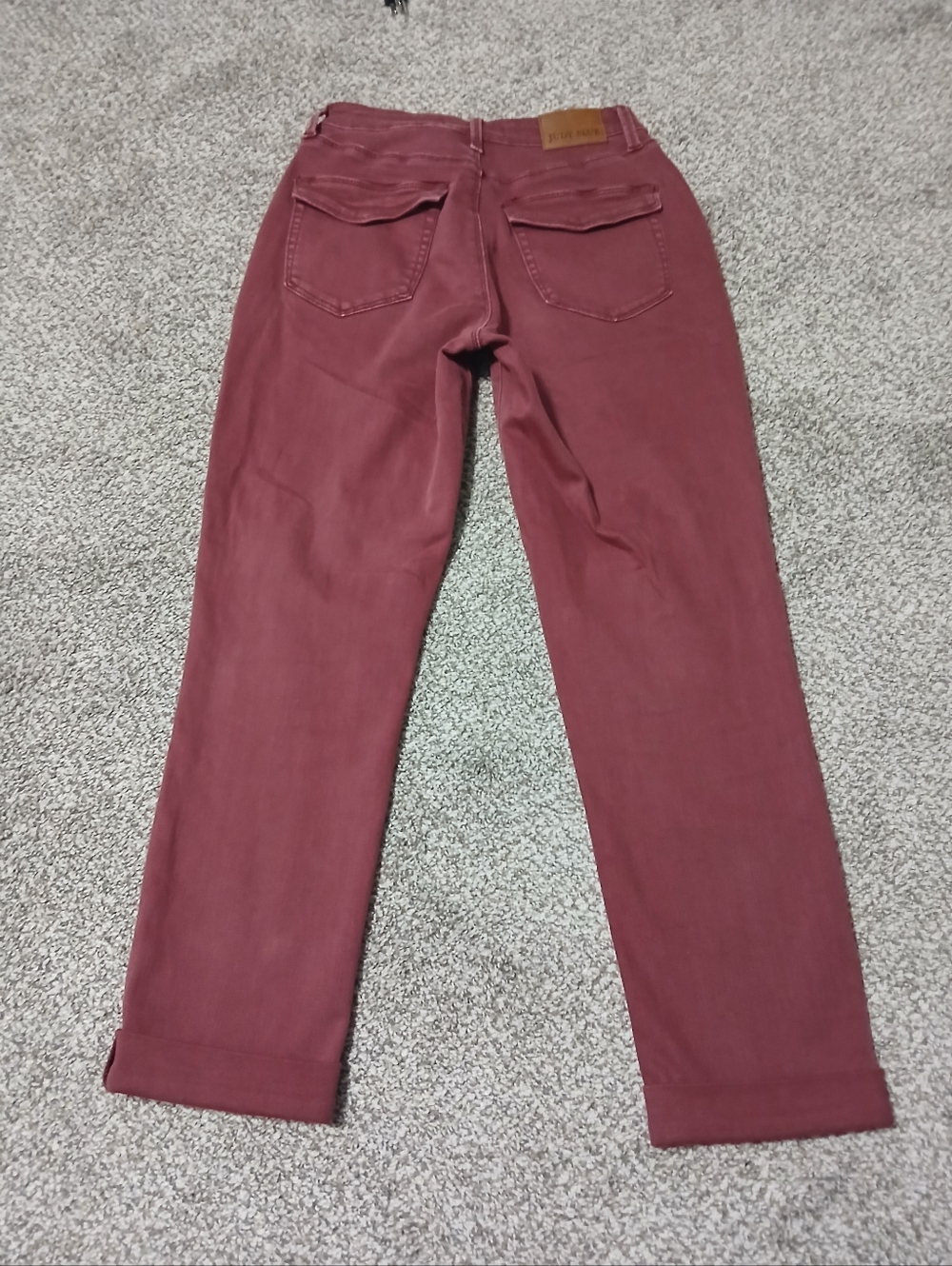 Judy Blue High-Rise Straight Leg Pants in Burgundy - Picture 11 of 16
